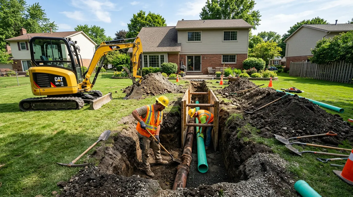 Sewer Line Replacement in Algoma, MI